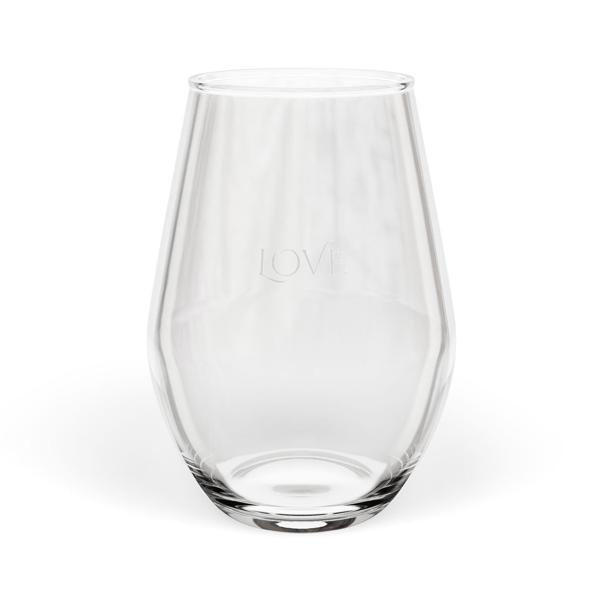 LOVE: Stemless Wine Glass 11.75oz — Clear Modern Everyday Wine Tumbler