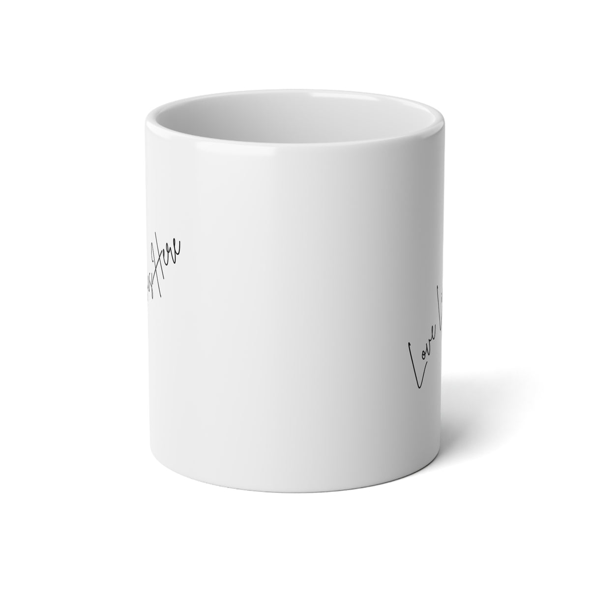 Love Lives Here: Jumbo Mug, 20oz
