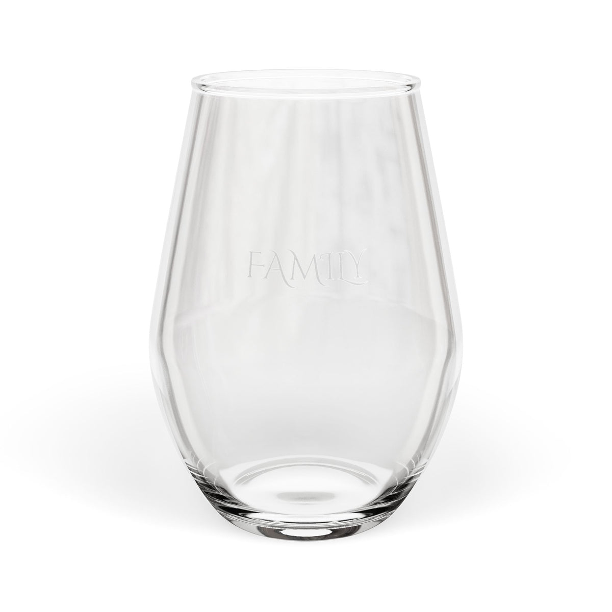 FAMILY: Stemless Wine Glass 11.75oz — Clear Modern Everyday Wine Tumbler