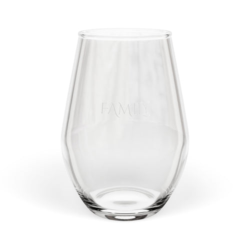 FAMILY: Stemless Wine Glass 11.75oz — Clear Modern Everyday Wine Tumbler